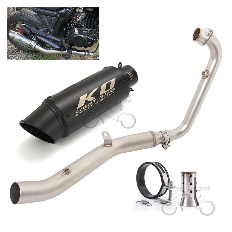 For Lifan KP-Mini 150 LF150-5U 2015-2025 Exhaust System Header Pipe Black Tips