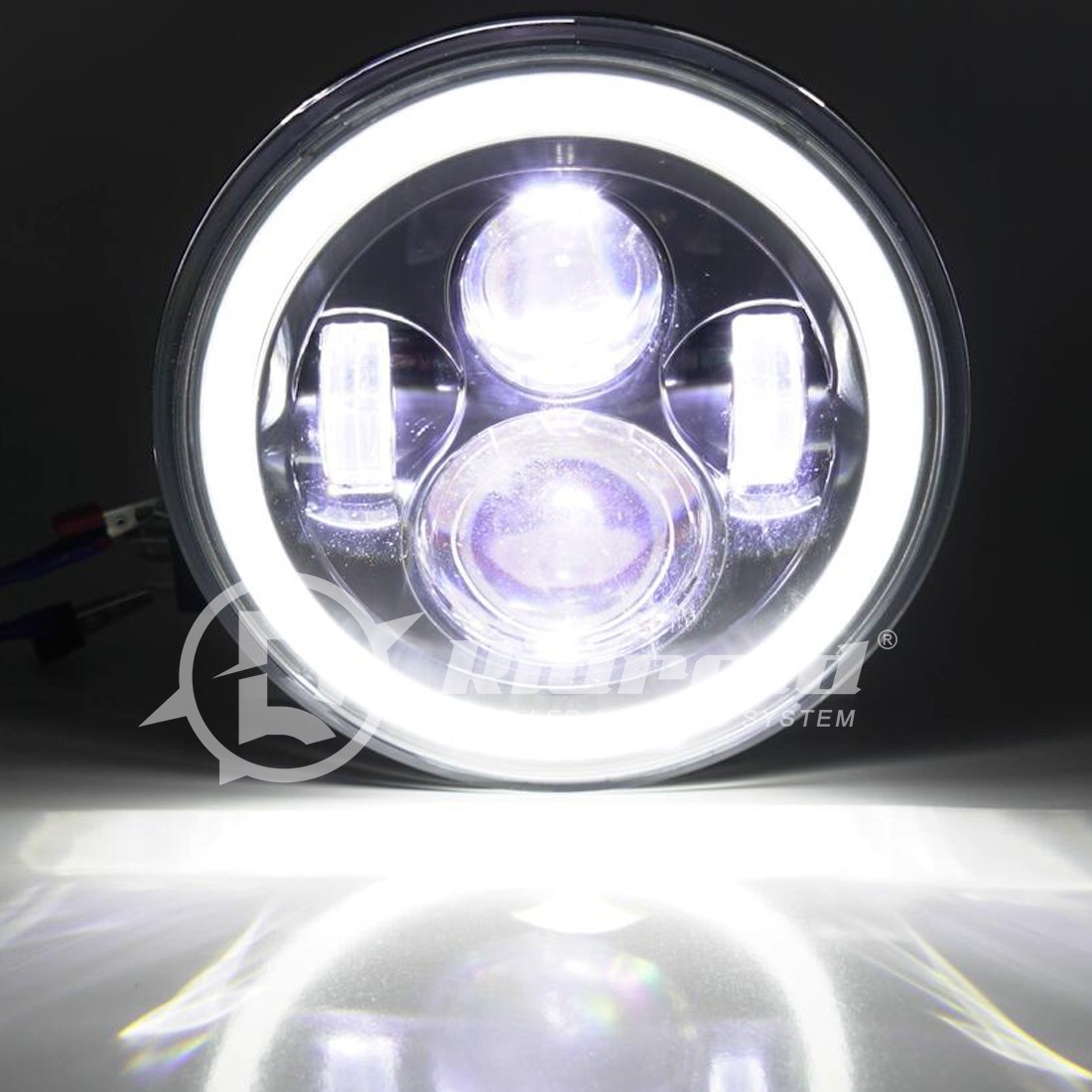 7″ inch Round LED Headlight For YAMAHA XJ XS 250 400 600 650 750 850 1100 Virago