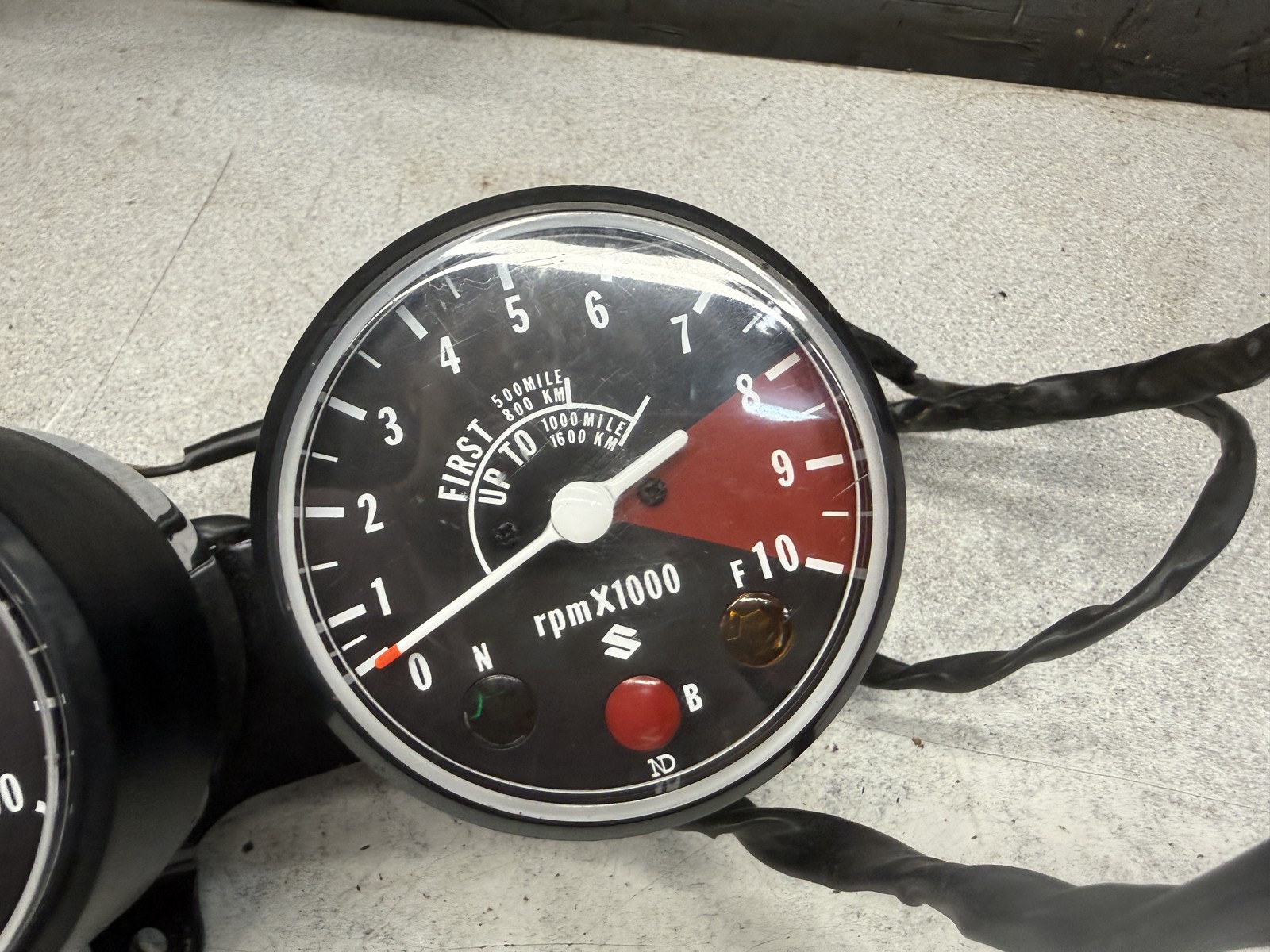 1972 Suzuki TC125 LIKE NEW GAUGES METER SPEEDO TACH X3-1278.AEK