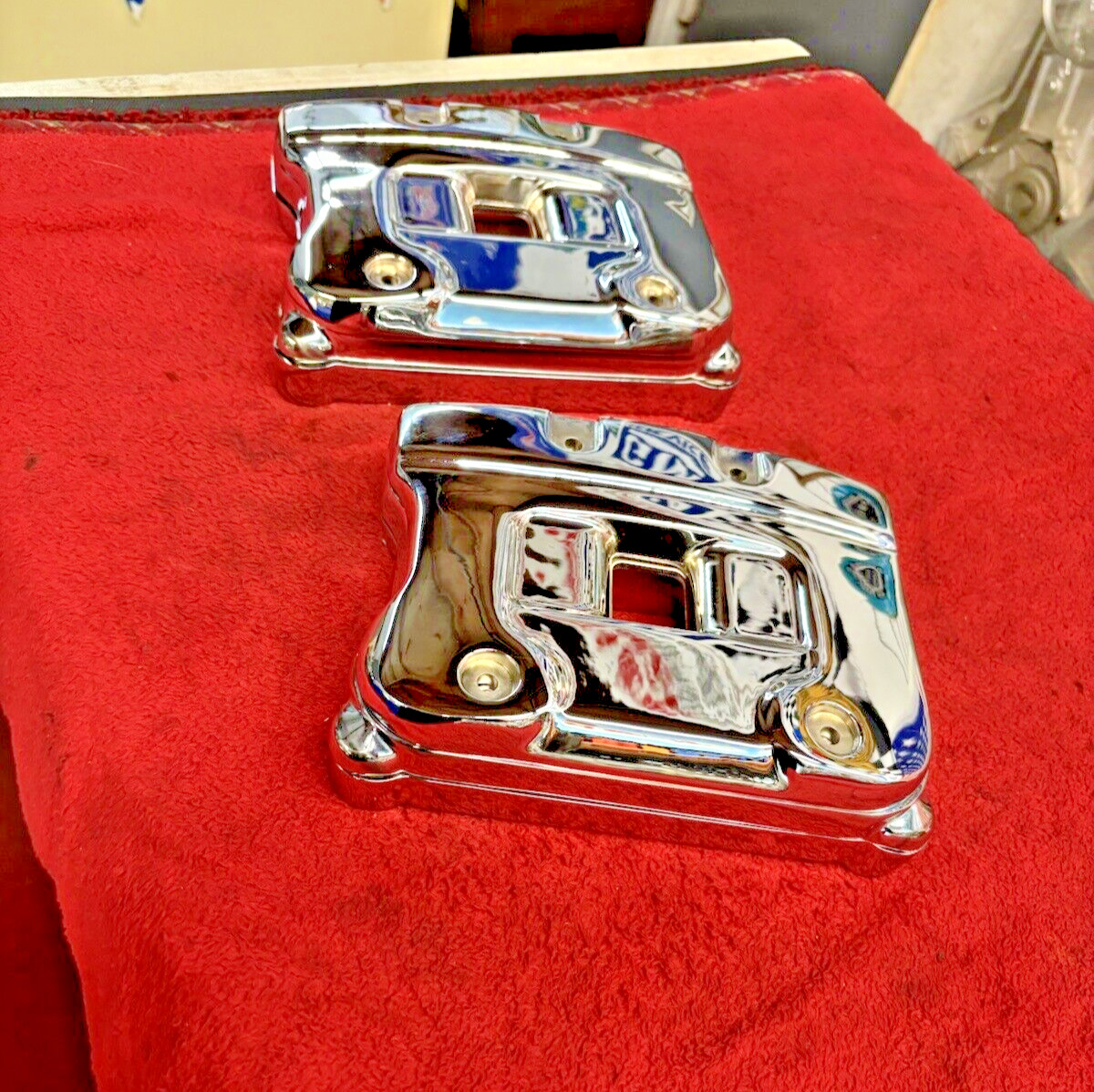 92-99 Harley FXR Evolution EVO Chrome 2 Rocker Box FITS 1998 and older Models