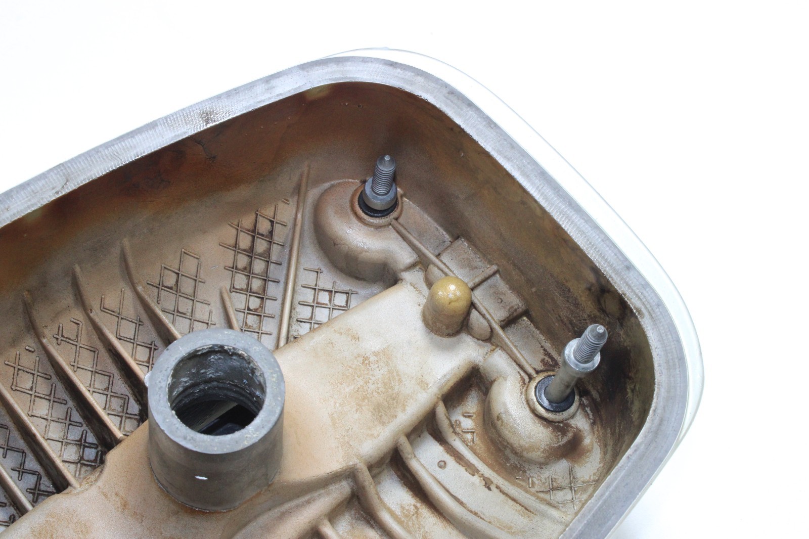 2001 97-06 BMW R1150GS R 1150 GS LEFT VALVE COVER AND GUARD HARDWARE