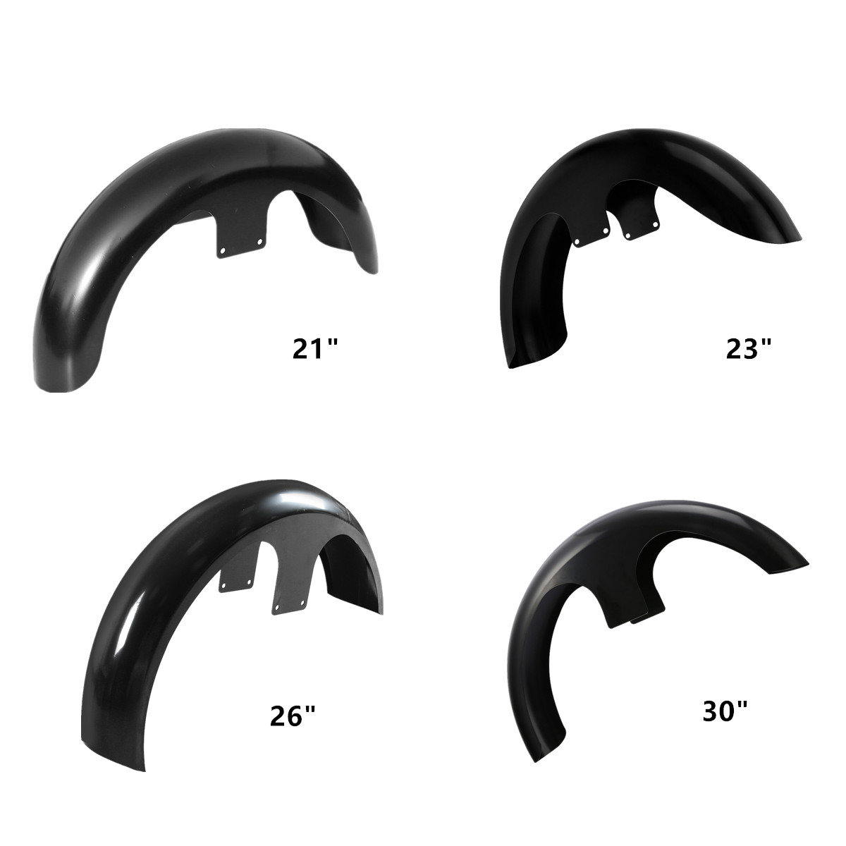 21” 23” 26” 30” Wheel Wrap Front Fender For Harley Touring Custom Baggers US