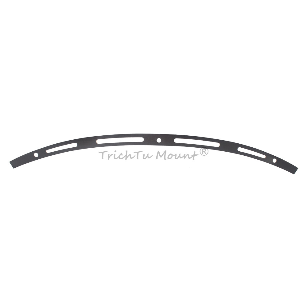 Black 4 Slotted Batwing Fairing Windshield Trim For Harley Street Glide 14-2022