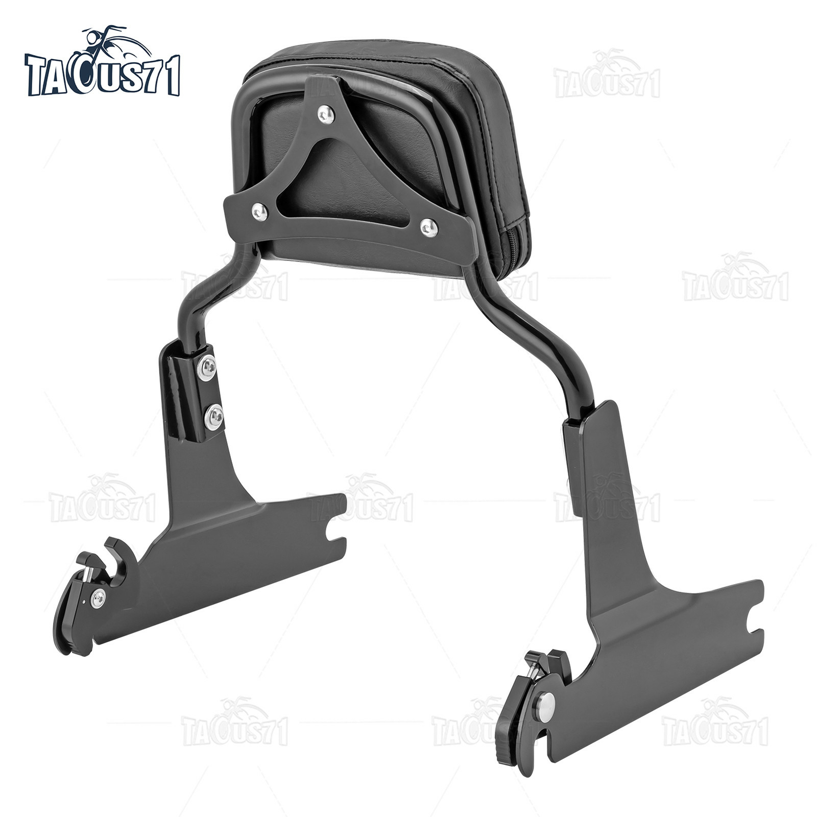 Quick Detach Passenger Backrest Sissy Bar For Harley Fat Boy FLSTF Softail FXST