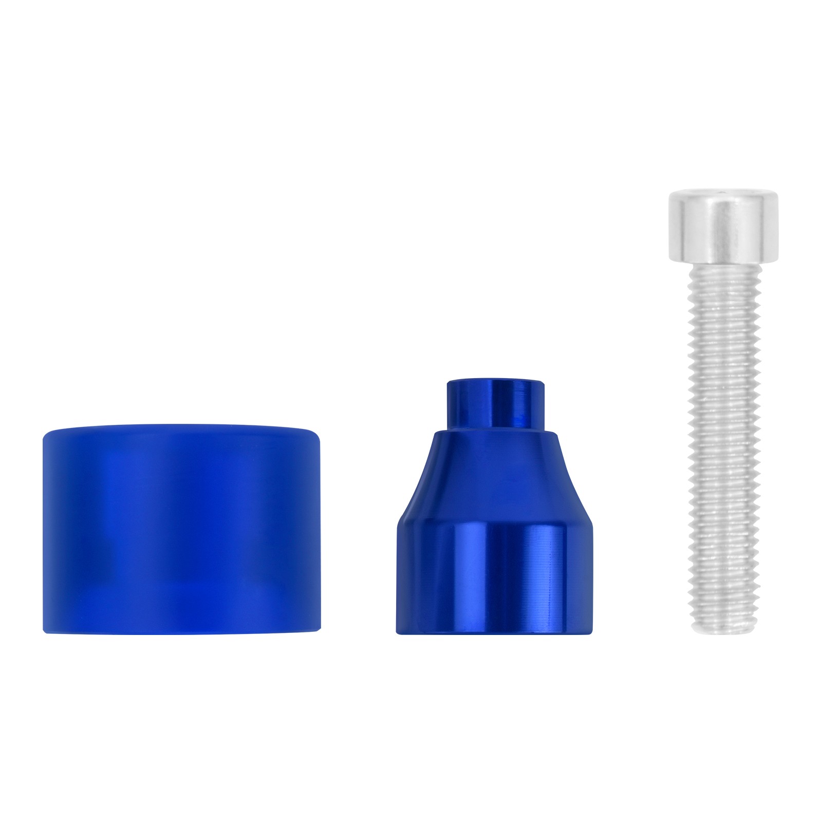 M12 Blue Crash Bar Wheels Engine Guard End Ball Sliders For Harley Touring 09-24