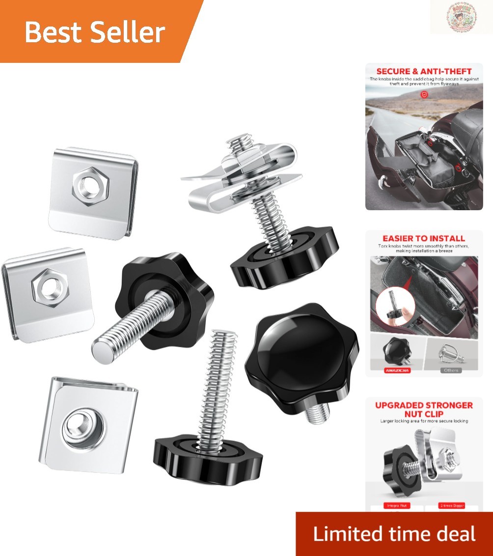 Durable Steel Saddlebag Locks for Harley Davidson – Concealed Knob for Security