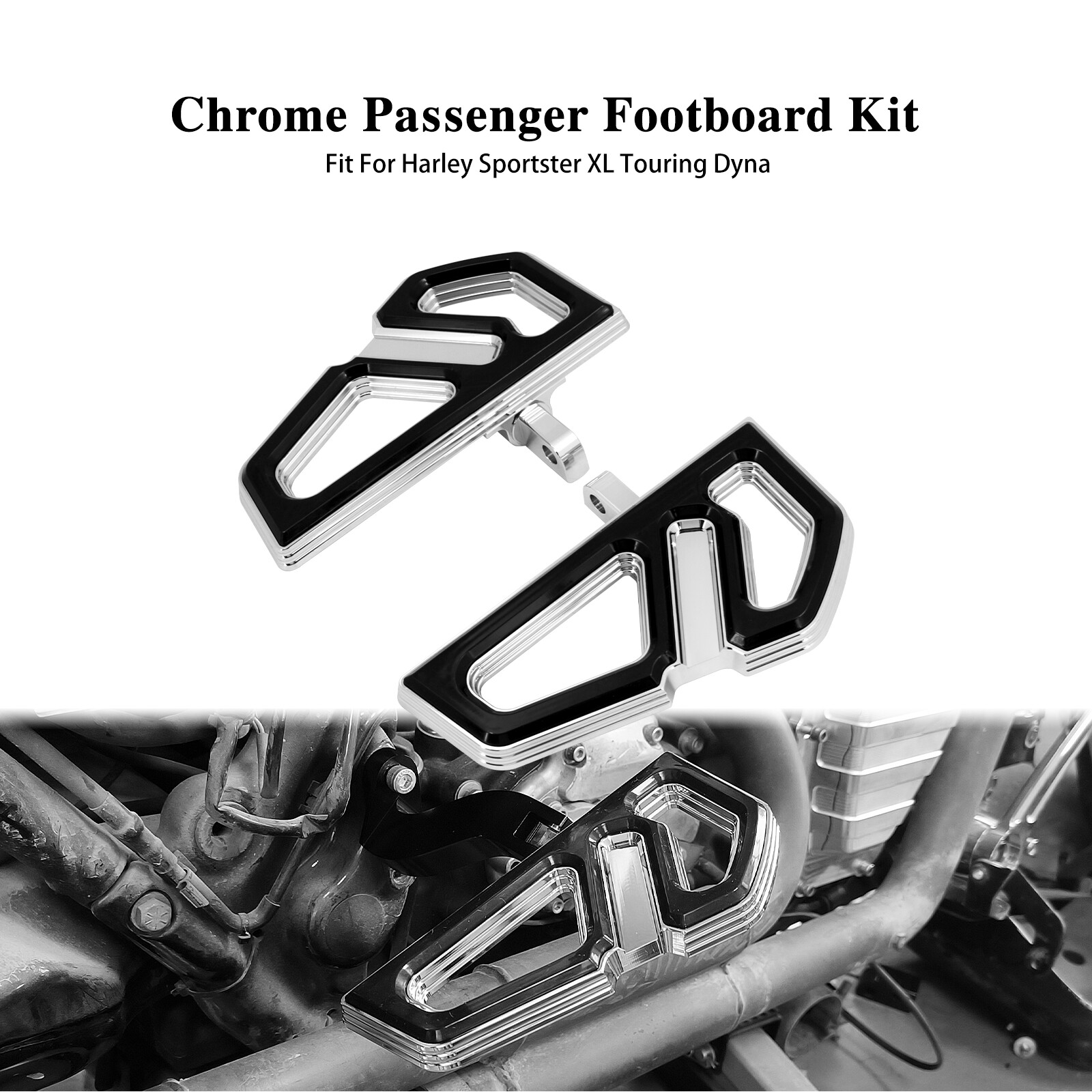Empire Chrome Floorboards Male Mounting Footpeg Foot Peg For Harley Road King