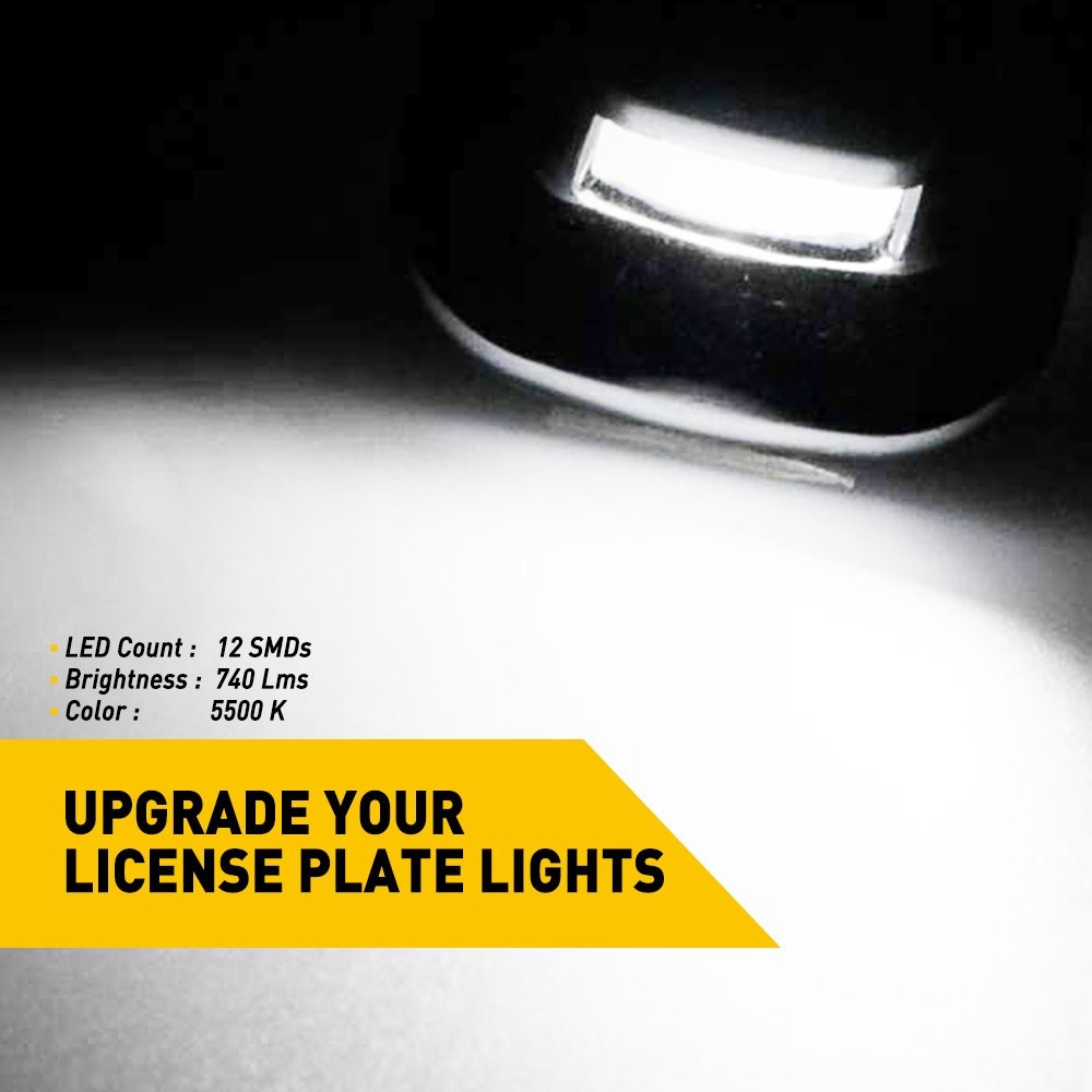 For Chevy C/K 1500 2500 3500 Pickup LED AUXITO License Plate Light 5500K Lamps
