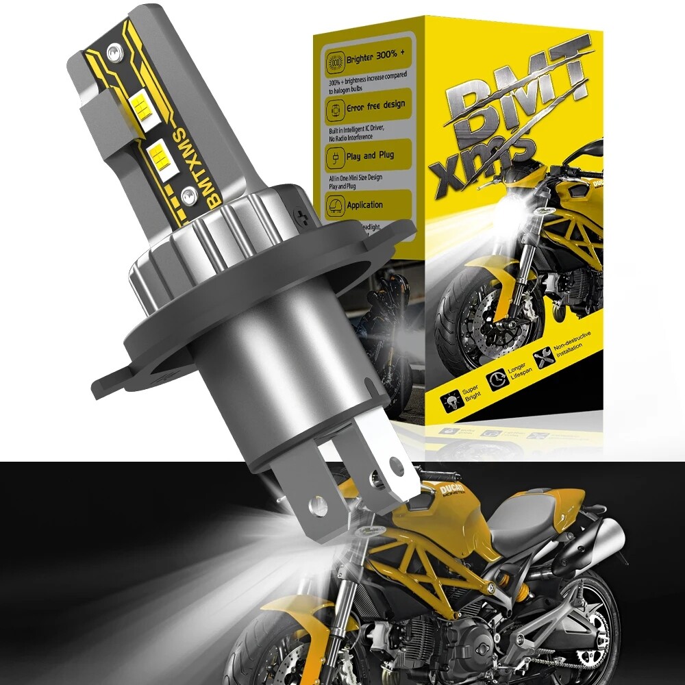 2X LED Headlight Bulbs For Suzuki GSXR600 2004 2005 2006 2007 6000K White