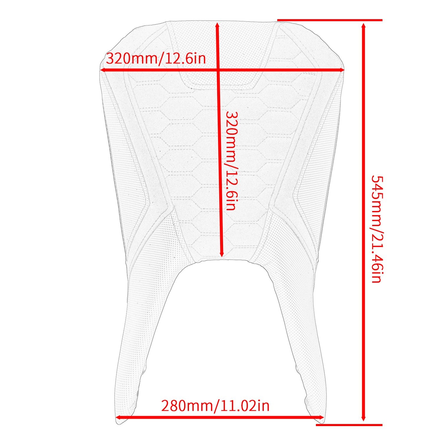 Ergonomic Motorcycle Dirver Seat Cushion For KTM Duke 390 2017-2023 Comfort