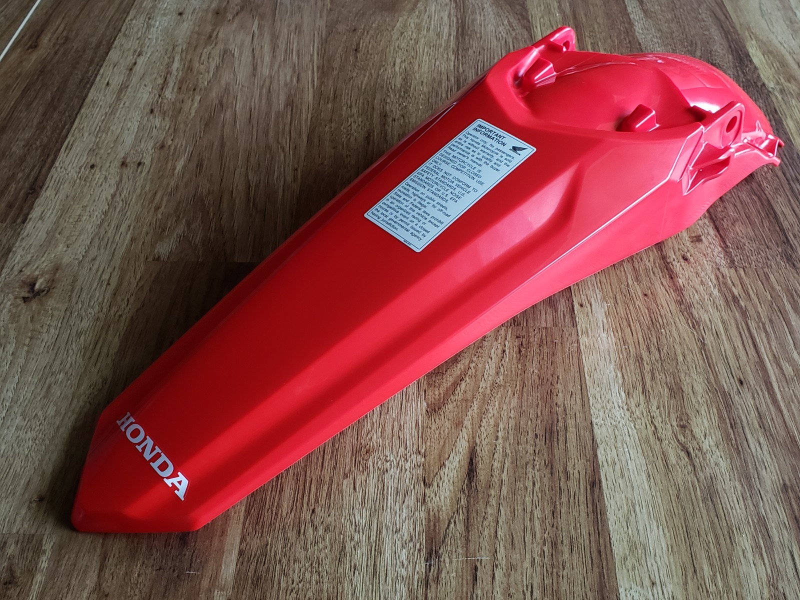 New Honda CRF450R Rear Fender 2021-2026 Plastic Extreme Red OEM 22-26 CRF250R RX