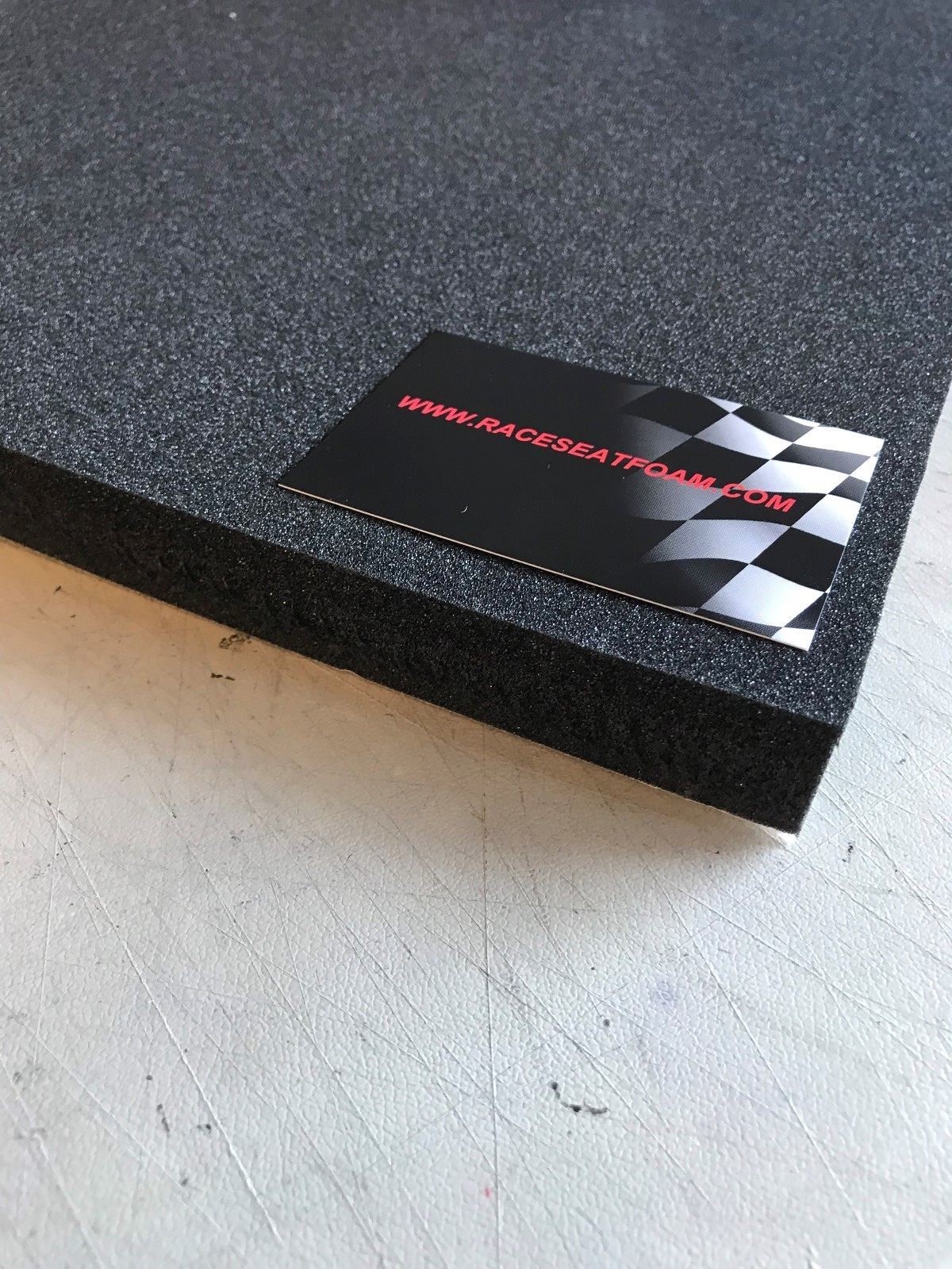 Motorcycle Race Seat Foam 20mm Thick, XL Sheet 400mm x 400mm, self adhesive