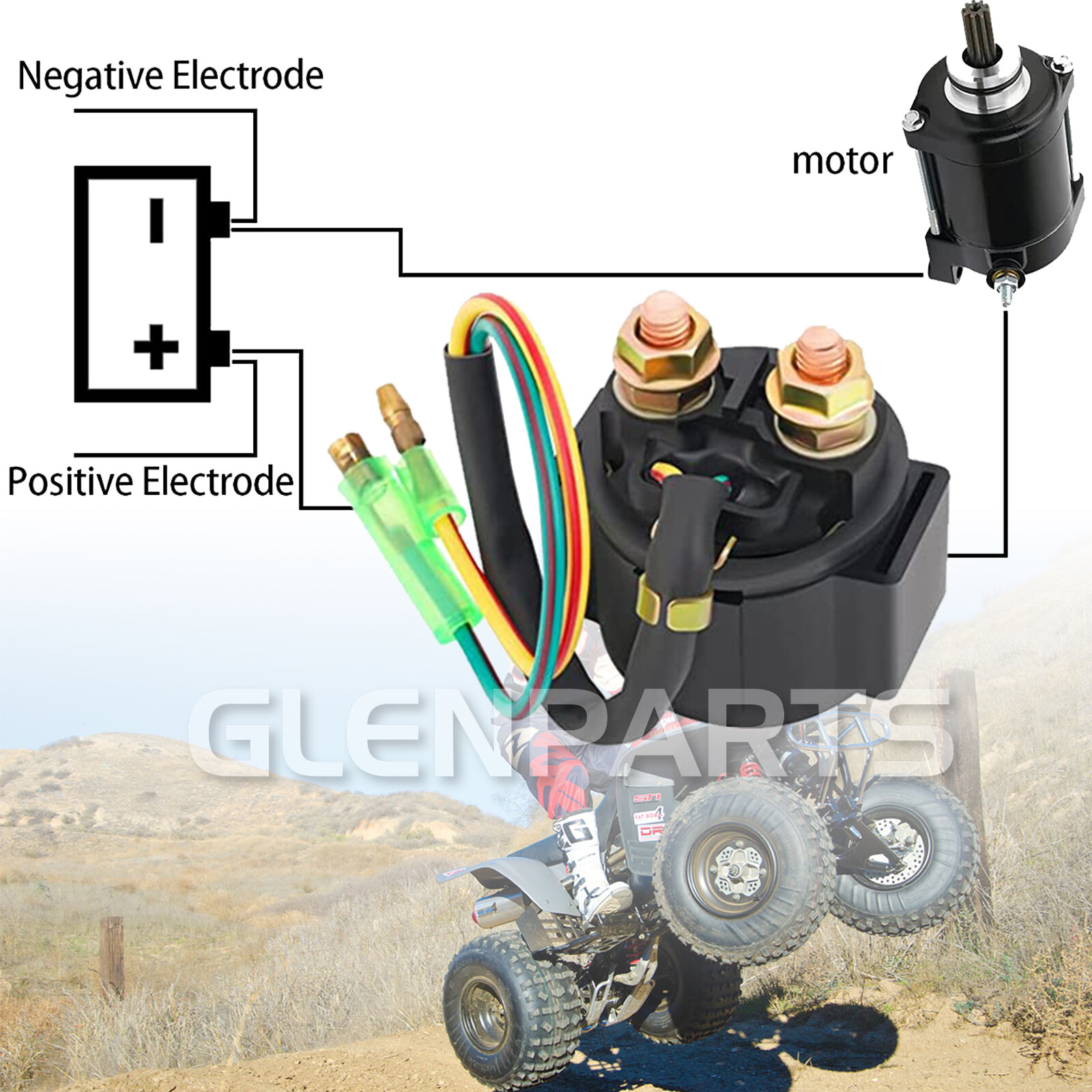 Starter Solenoid Relay FOR Honda OEMs 35850-HM3-000 35850-HB3-771