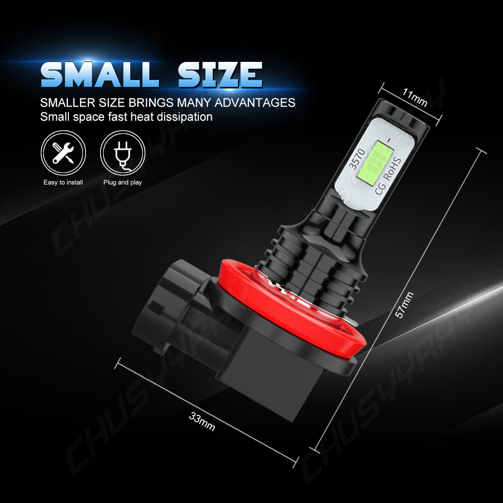 For Suzuki GSXR1000 2009-2016 4X H9+H11 LED Headlights Bulbs High Low Beam Blue