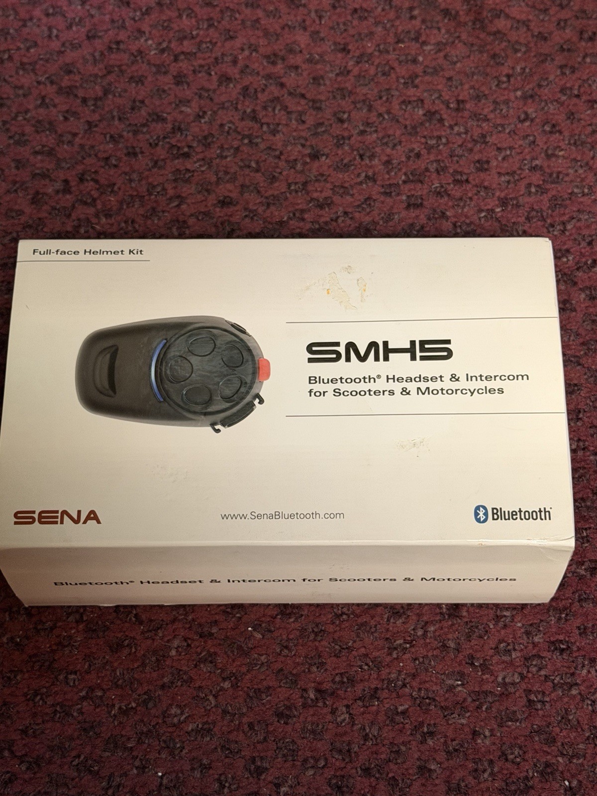 SENA SMH5 Motorcycle Bluetooth Communication System | Dual | Black