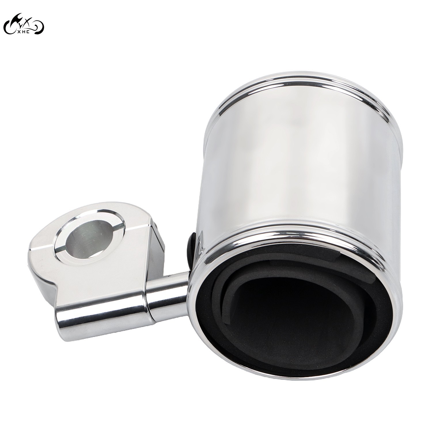 Motorcycle Cup Holder Handlebar Drink Bottle Holder Chrome For Harley Universal