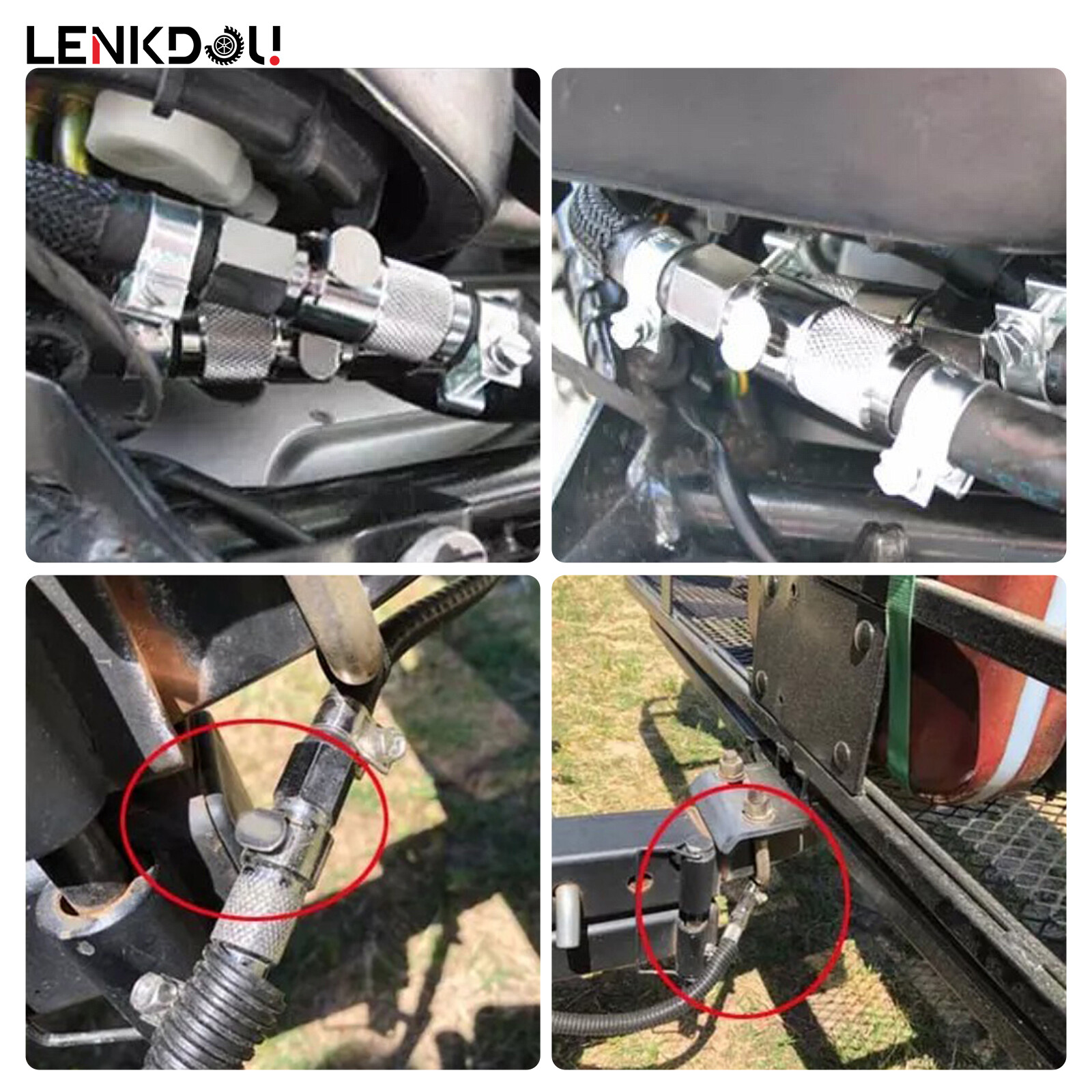 5/16″ Gas Tank Fuel Line Hose Quick Release Disconnect Coupling Kit Male Fitting