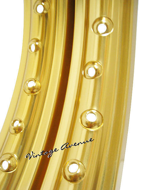 SUZUKI DS80 1978-2000 JR80 K1/K2/K3/K4 ALUMINIUM (GOLD) WHEEL RIM FRONT+REAR