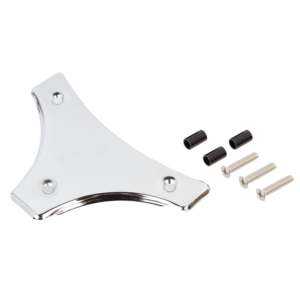 Rear Passenger Sissy Bar Backrest Pad Bracket For Harley Touring Red Stitching