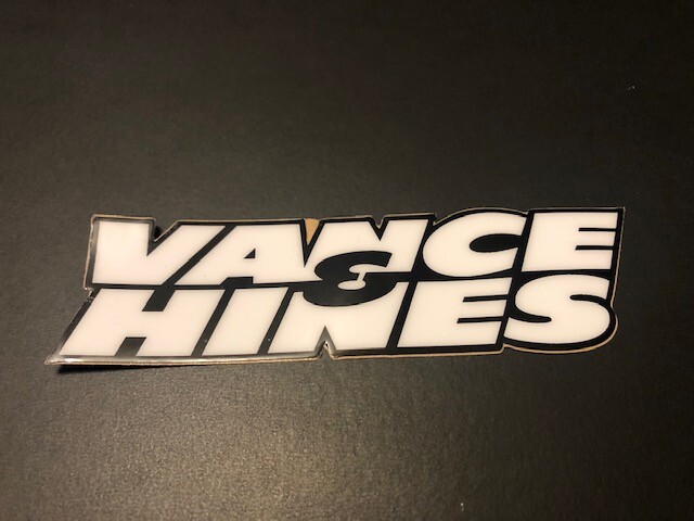 VANCE & HINES Exhaust Systems Sticker/decal 5″X1.5″ Glossy