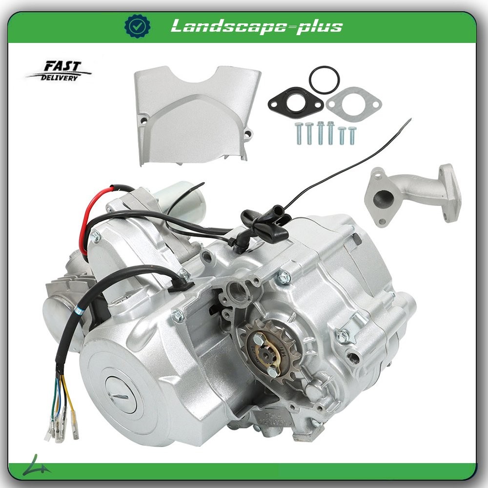 110cc 4 Stroke Transmission Engine Motor Electric Start Auto For ATV GO Kart New