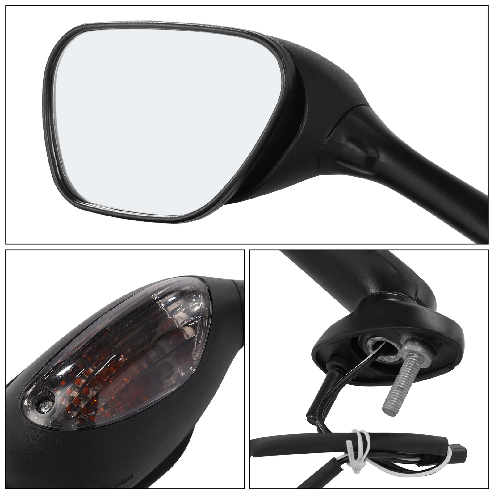 Rearview Side Mirrors W/ Turn Signals Fit For Suzuki GSXR600 GSXR750 2006-2024