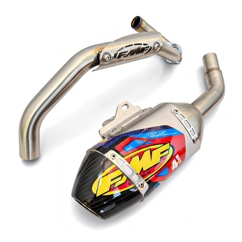 SILVER EXHAUST FULL SYSTEM STAINLESS PIPE 4.1 FOR KAWASAKI KLX110R L – KLX110