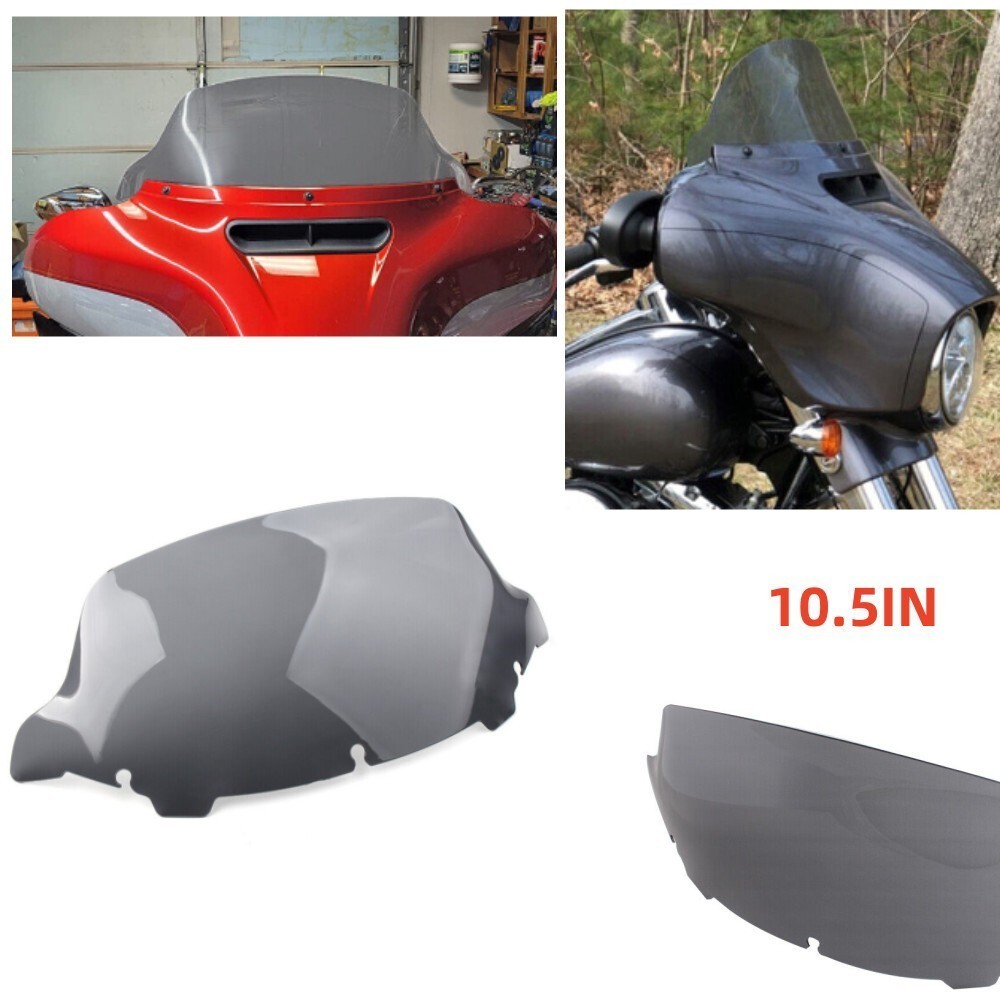 Smoke -10.5” -Windshield-Windscreen For Harley Electra Street Glide 2014-2024