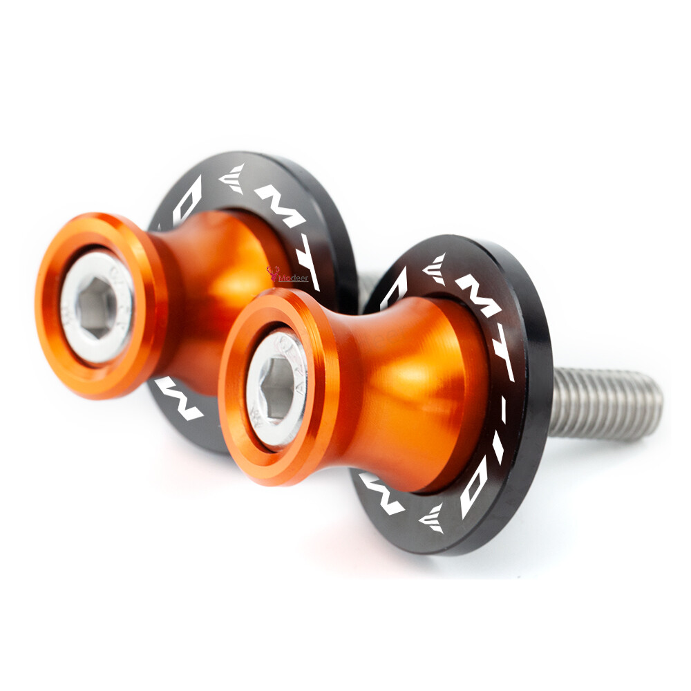 Motorcycle Swingarm Spools Sliders Stand Screws M6 1 Pair For YAMAHA MT-10 MT10