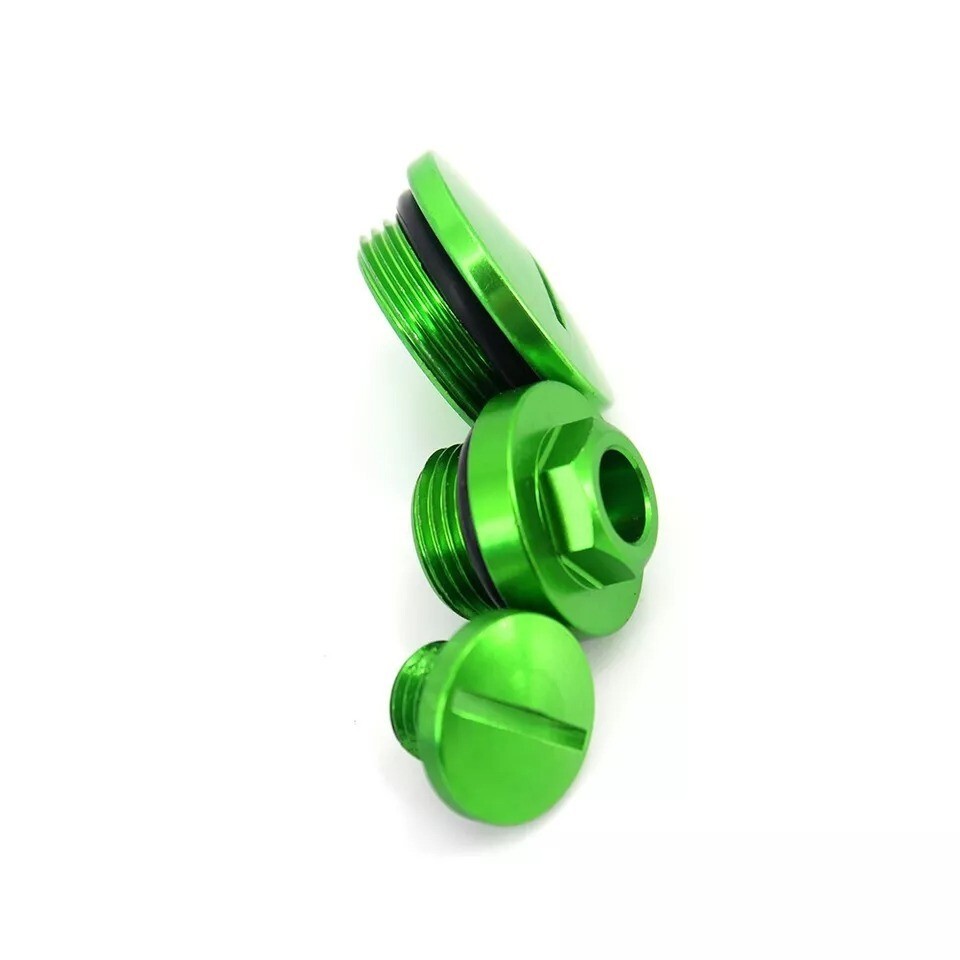 KKE 32MM Engine Plugs Kit Covers Fit Kawasaki KX250F 2004-2010 RMZ250 2004-2006