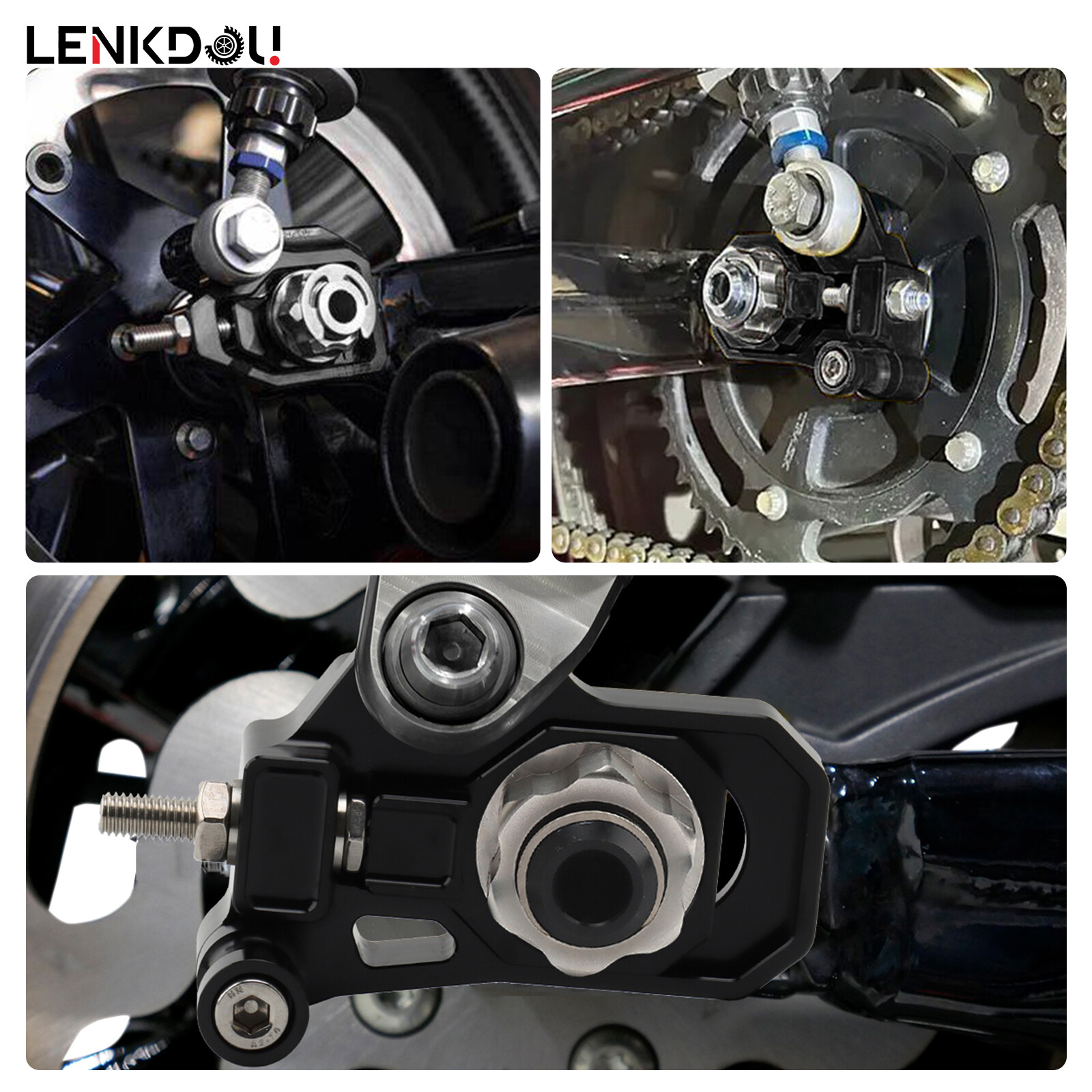Motorcycles Rear Bearing Axle Adjuster Kit For Harley Touring Electra Road Glide