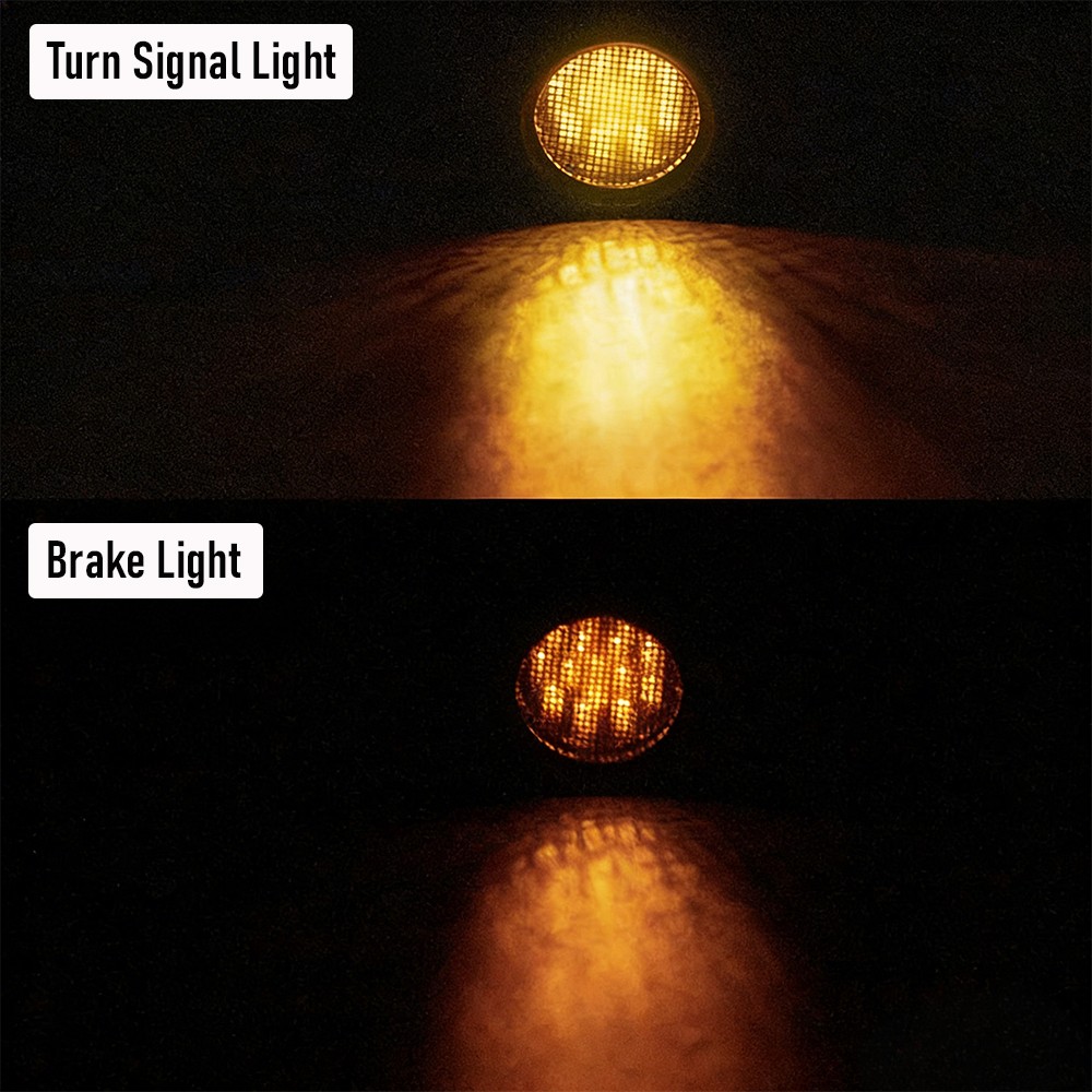 Amber Chrome Front Rear Turn Signal Blinker Indicator Light Motorcycle Universal