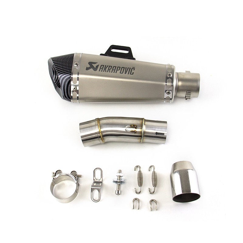 For Kawasaki Ninja 400 Ninja 500 Z400 Z500 Exhaust Tips Mid Pipe Slip On Muffler