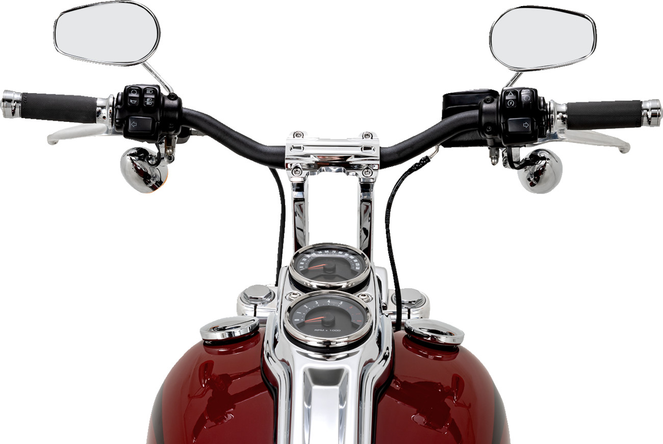 Performance Machine Phatbar Riser Kit 9in Chrome Internal Wiring 0208-2195M-CH
