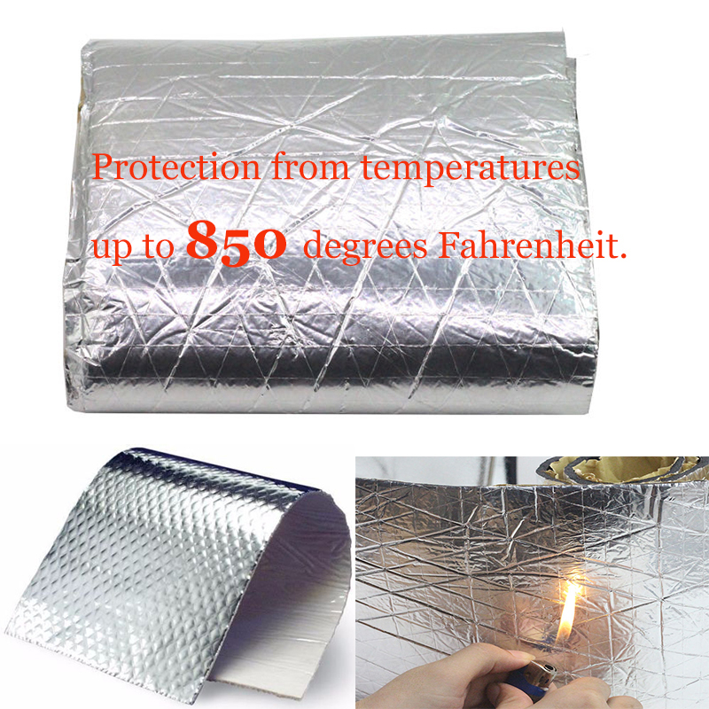 Heat Shield Mat Belly Fairing Motorcycle Insulation for hood Fiberglass Cotton