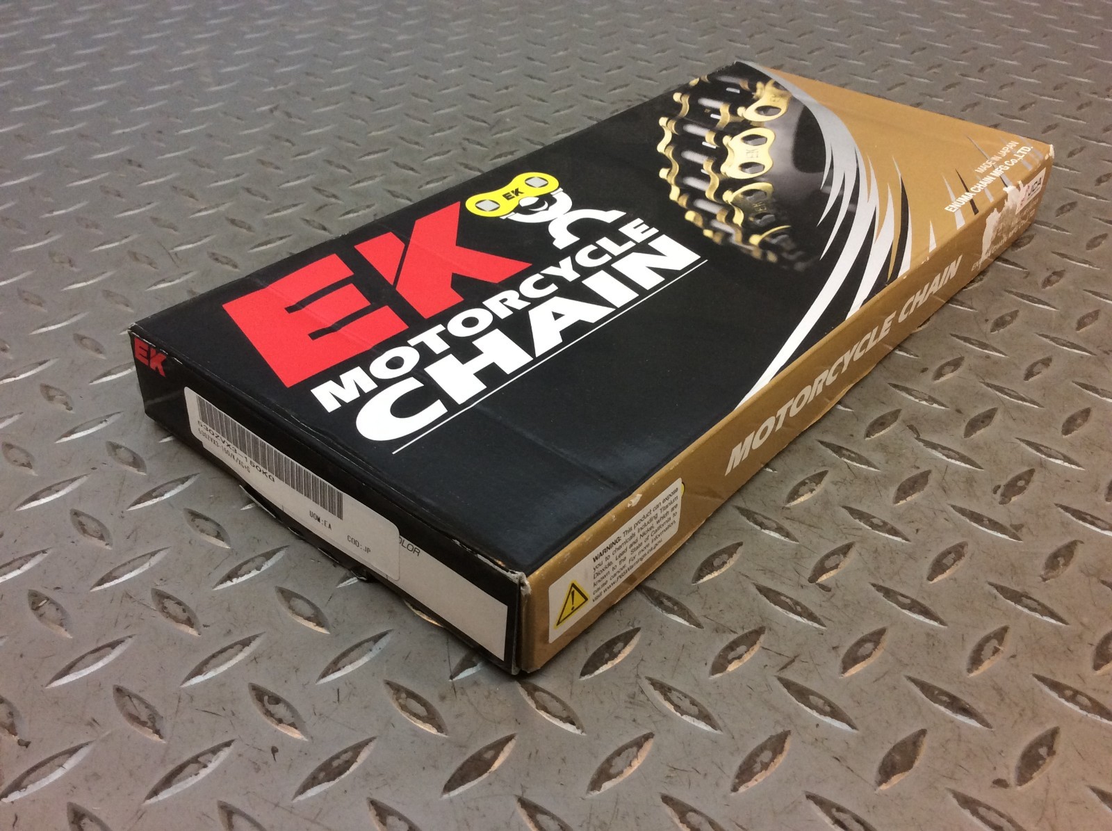 EK Chain Sports Bike Gold/Black 530 150 Link Chain 530ZVX3-150KG NEW