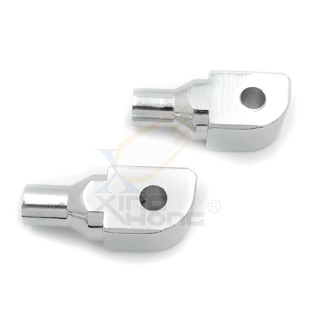 Chrome Passenger Footpeg Footrest Adapter For Harley 18-later Softail models