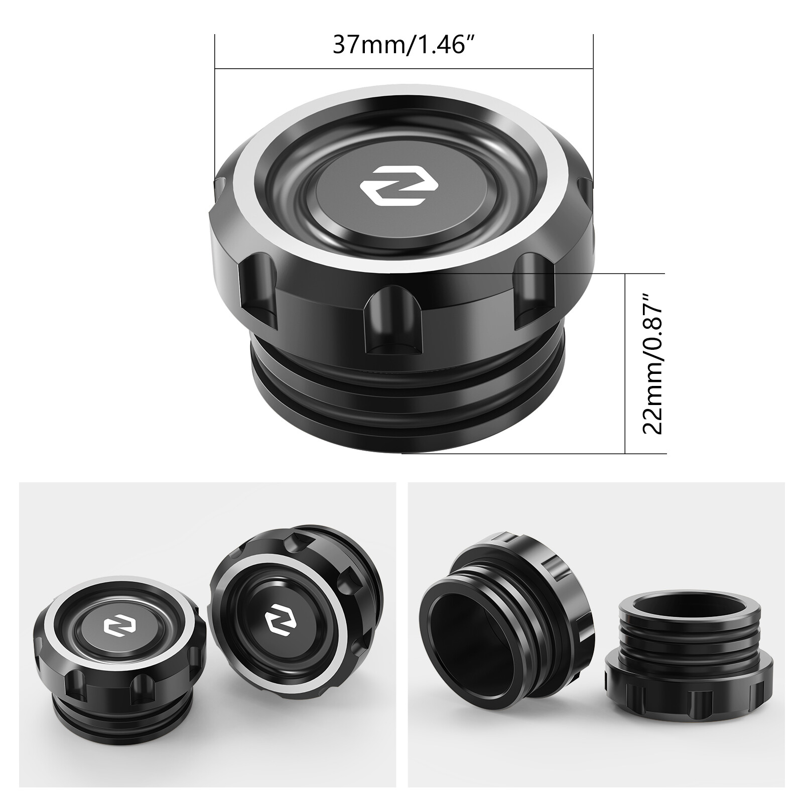 NICECNC Aluminium Frame Hole Plugs for Harley Road King Special FLHRXS 2017-2024