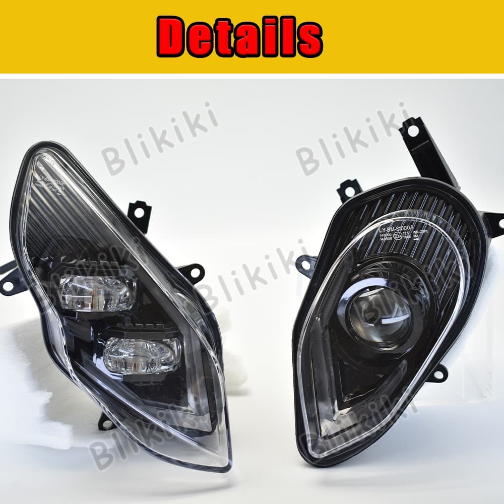 Pair LED Headlight with Hi/Lo For BMW S1000RR 2015 2016 2017 2018 S 1000 RR