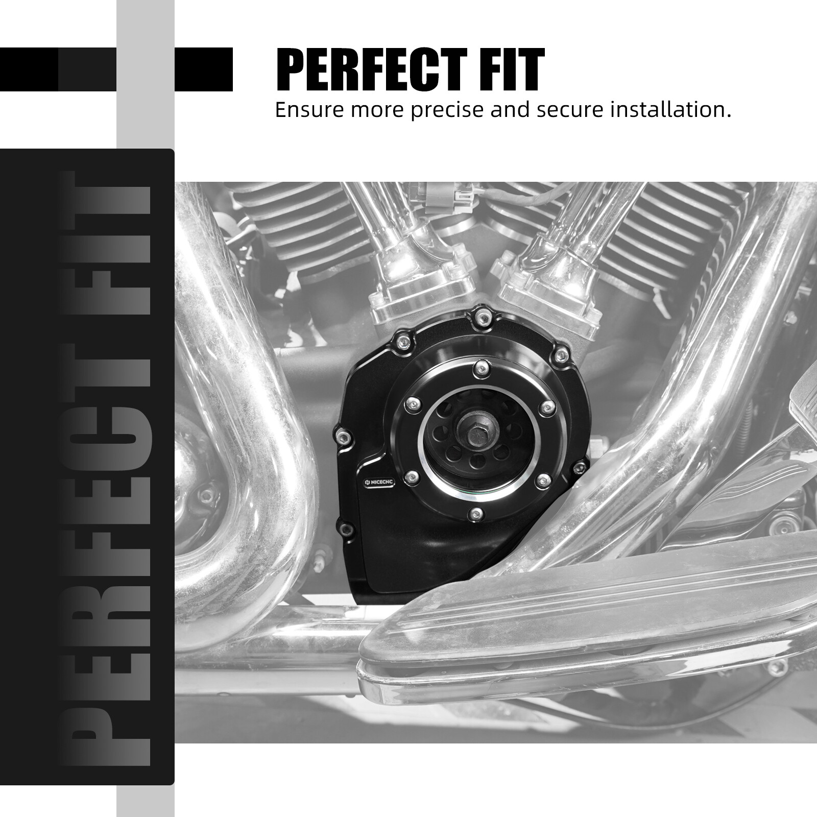 Upgraded M8 Clear Cam Cover For Harley Street Glide FLHX CVO FLHXSE 2017-2021