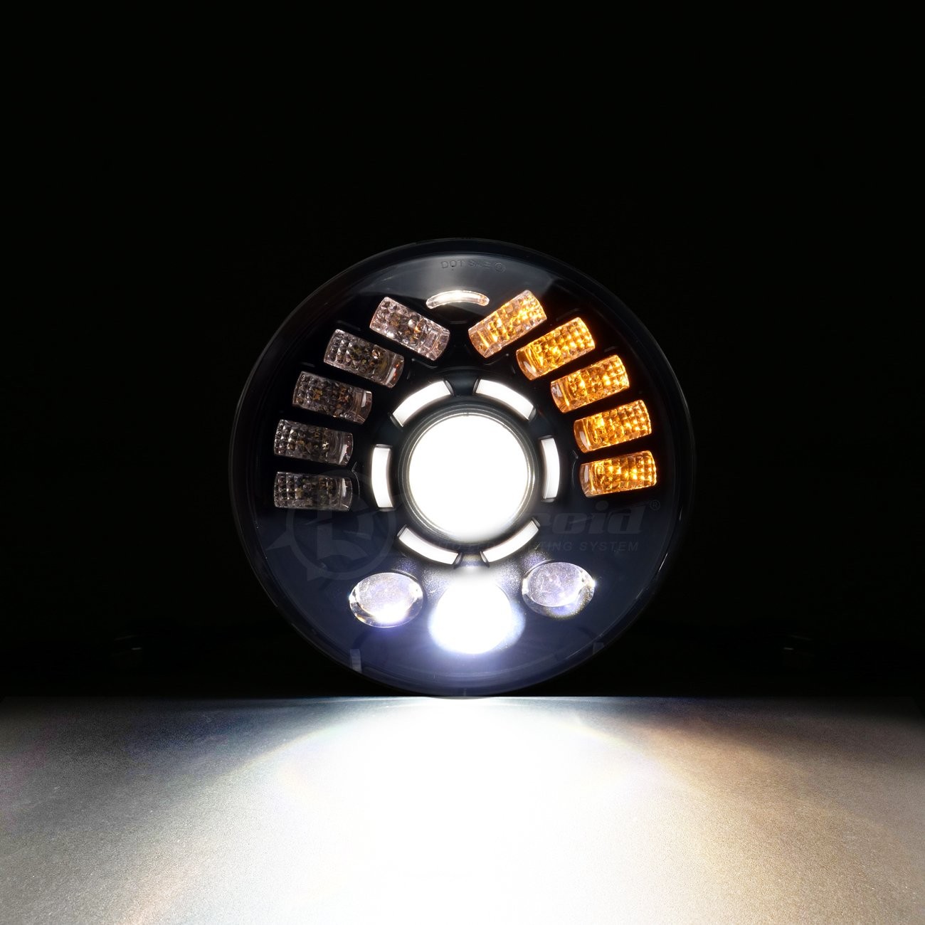 7″ inch 150W LED Headlight DRL Projector for Harley Davidson Street Glide FLHX