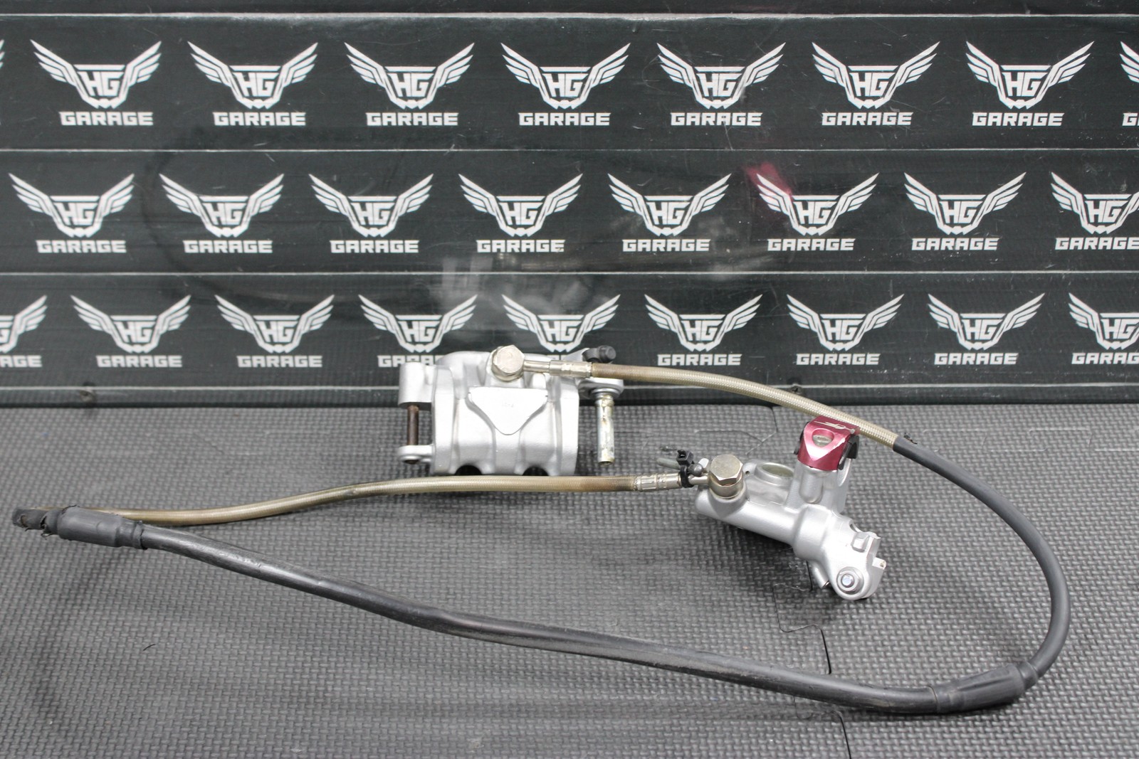 2007 HONDA 07-09 CRF450R NISSIN FRONT BRAKE CALIPER MASTER CYLINDER W BRAKE HOSE