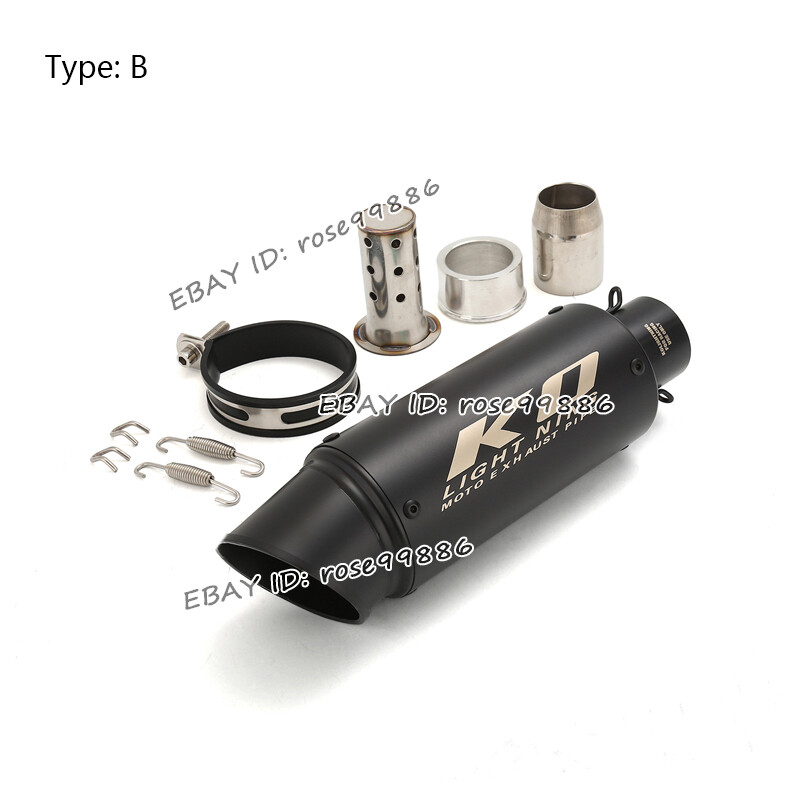 Universal Motorcycle 240mm 300mm Exhaust Muffler Stainless Steel Motorcycle Slip