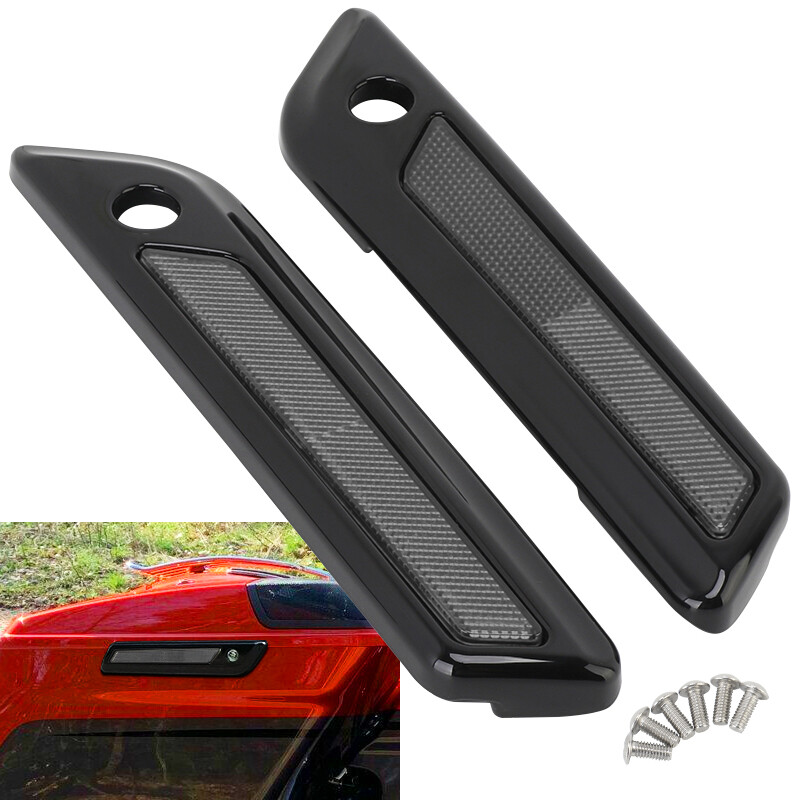 Saddle Bag Hinge Latch Covers Fit For Harley Touring Road Street Glide 2014-2023
