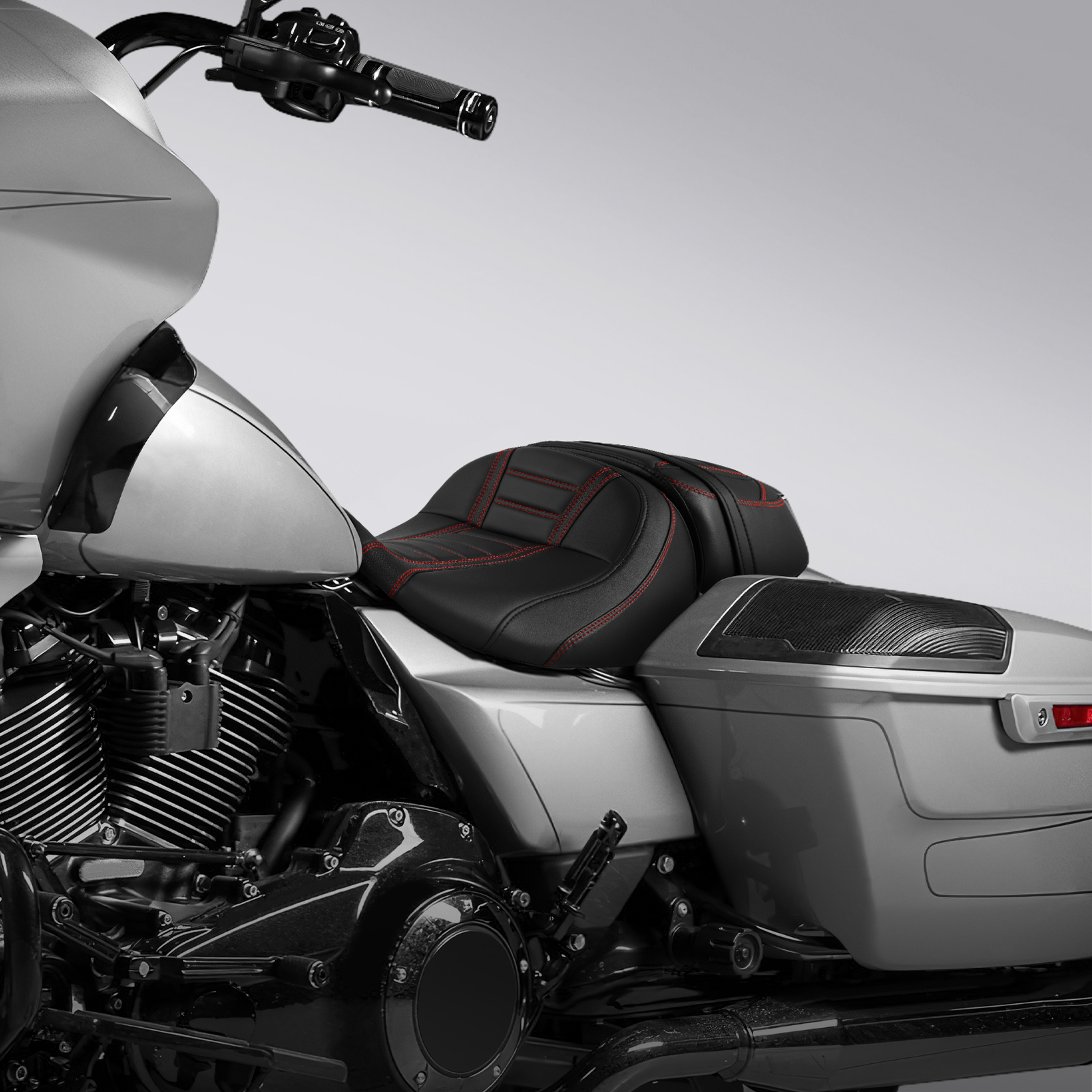 One Piece Driver & Passenger Seat Fit For Harley CVO Road Street Glide 2023+ 24