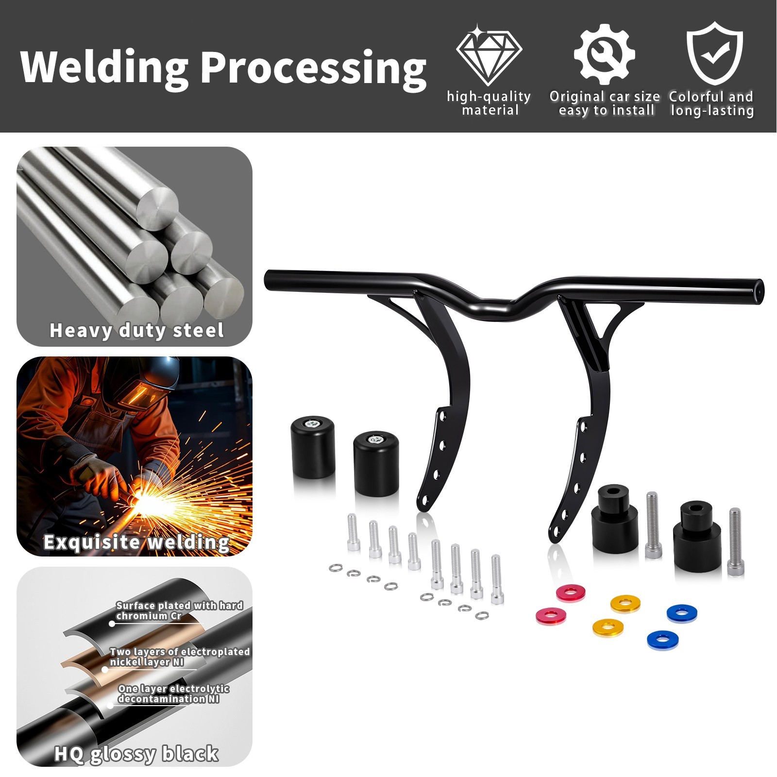 Engine Front Guard Crash Bar For Harley Softail Street Bob Low Rider ​2018-2025
