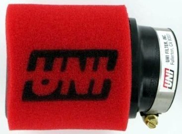 UNI 2-Stage 15° Angled, 2.5″ ID, 4″ Long Clamp-On Pod Motorcycle ATV Air Filter