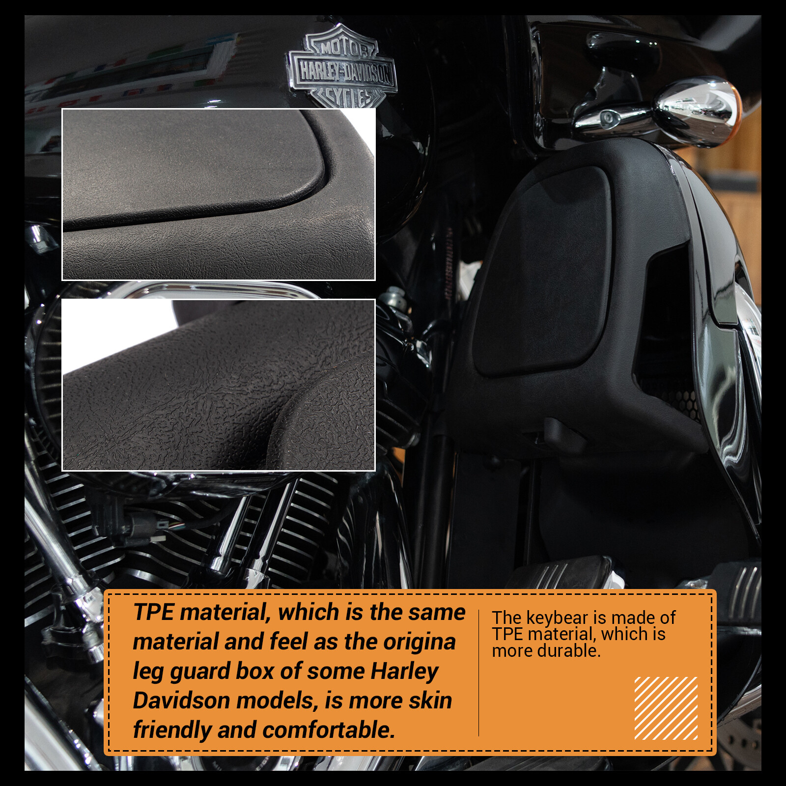 Lower Vented Leg Fairing Glove Box for Harley Davidson Road Glide 2006-2024