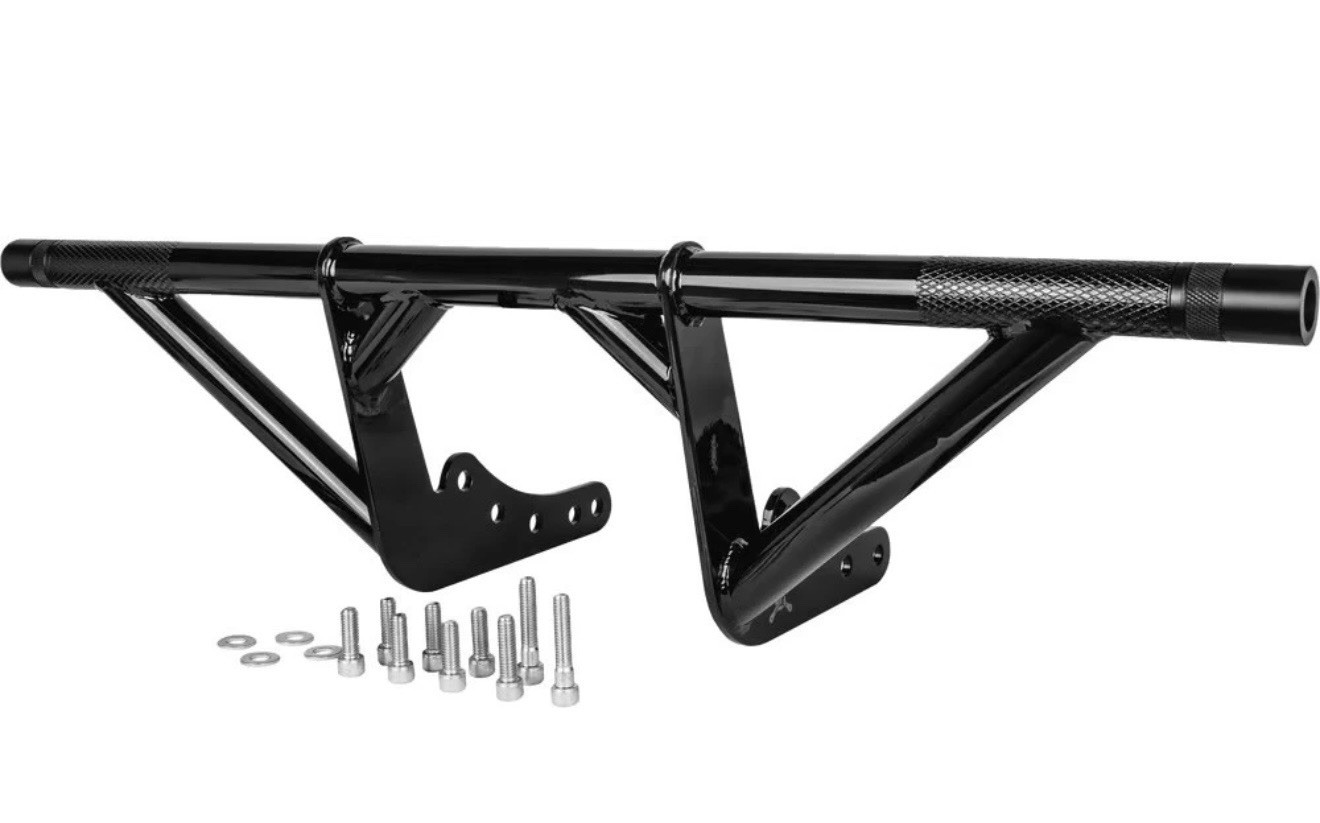 Burly Brand Brawler Crash Guard Bar Front Sliders 18-25 Harley M8 Softail Black