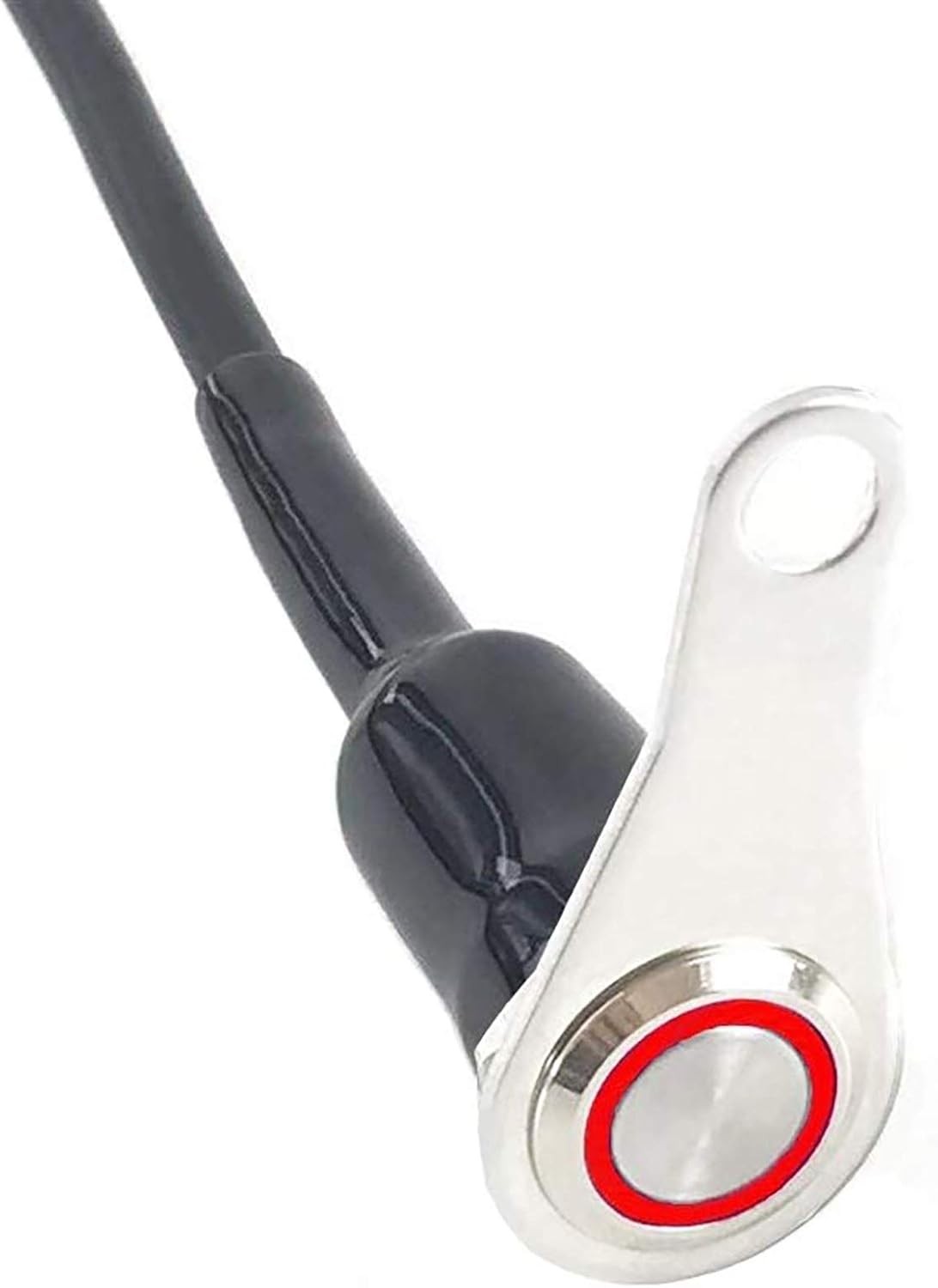 Stainless Steel LED Motorcycle Handlebar Switch, ON-Off Adjustable Waterproof Mo